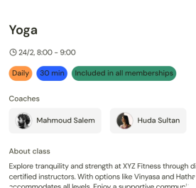 Class card